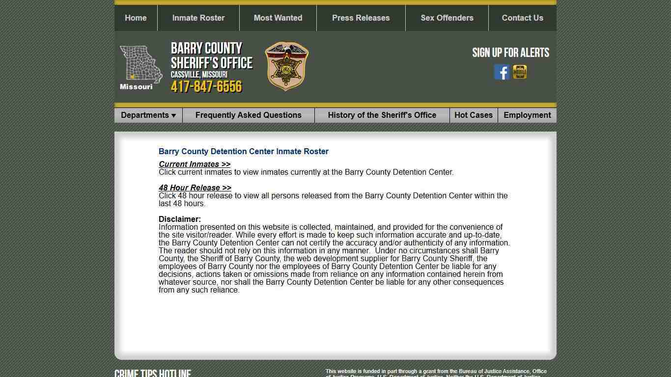 Roster Choose - Barry County Sheriff MO